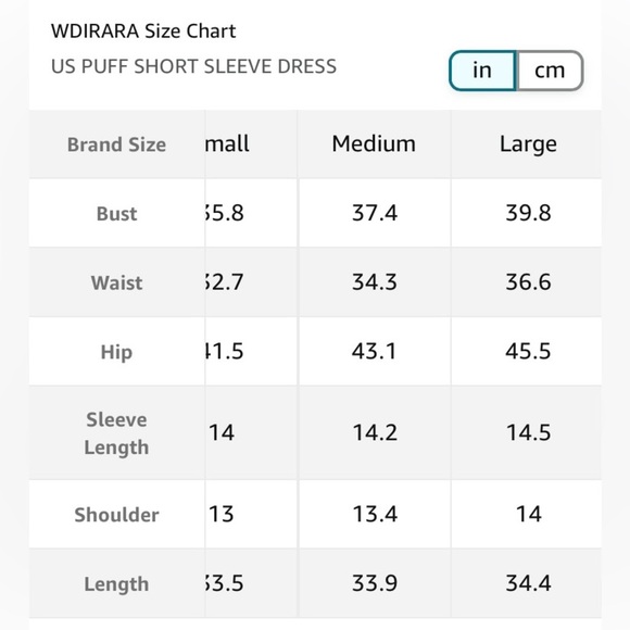 WDIRARA Women's Summer Puff Short Sleeve Casual Dress, L - Picture 6 of 6